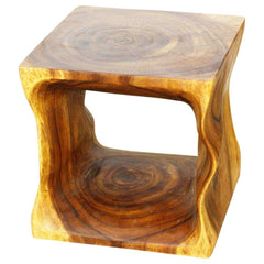 Haussmann® Wood Natural Cube End Sofa Table 16 in x 16 in H Oak Oil - Haussmann Inc
