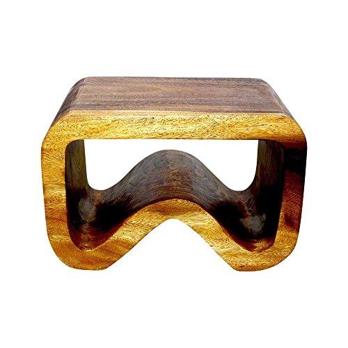 Haussmann® Wood B Bench 24 in x 13.5 x 15 inch High Walnut Oil - Haussmann Inc