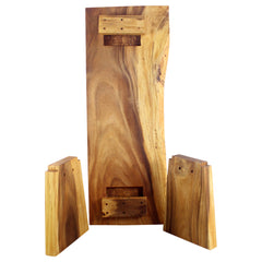 Wood Natural Edge Bench 48 in x 18 x 18 in H KD Oak Oil