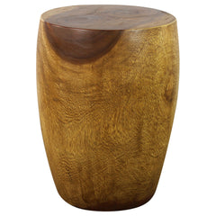 Wood Merlot End Table 15 D x 20 inch High Oak Oil
