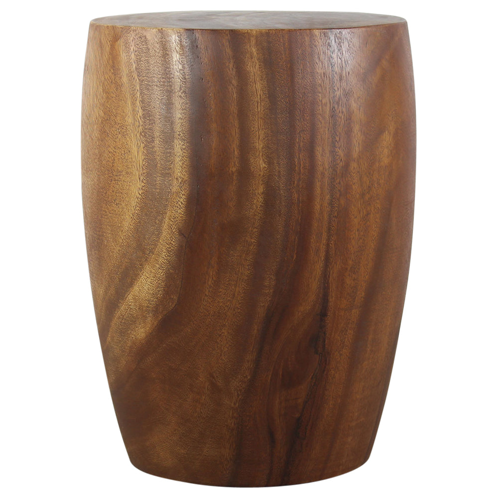 Wood Merlot End Table 15 D x 20 inch High Walnut Oil