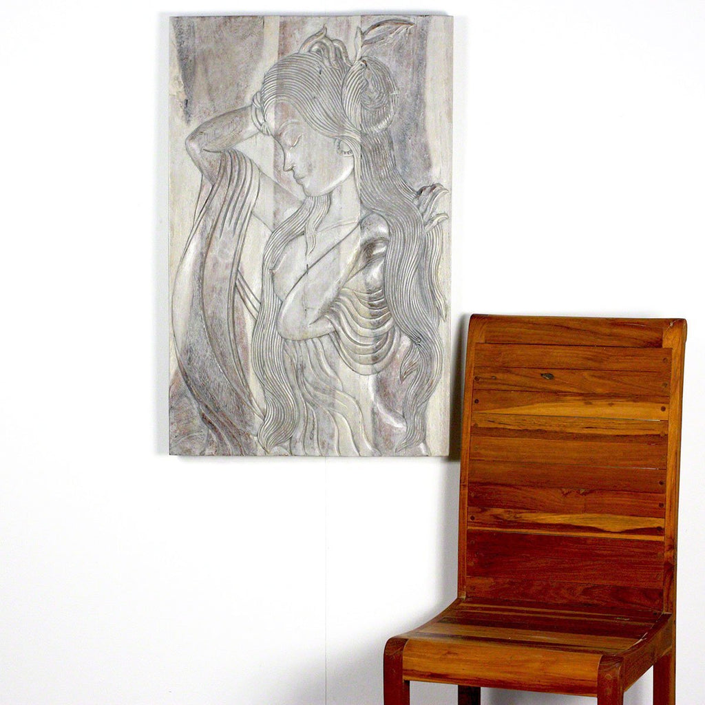 Wood Phuying (Woman) 24 x 36 in H Agate Grey