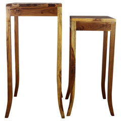 Teak Curved Table Set 1330-1634 Oak Oil