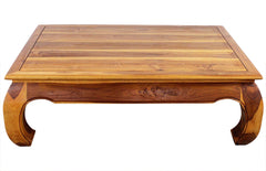 Haussmann® Teak Thai Opium Table 32 x 47 x 16 inch High Oak Oil - Haussmann Inc