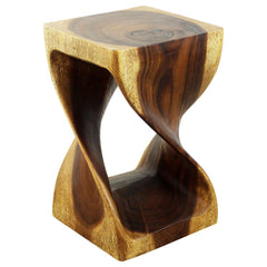 Haussmann® Original Wood Twist Stool 10 X 10 X 16 In High Walnut Oil - Haussmann Inc