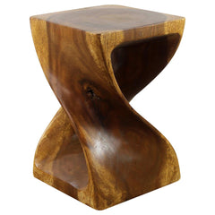 Haussmann® Original Wood Twist Stool 12 X 12 X 18 In High Oak Oil - Haussmann Inc